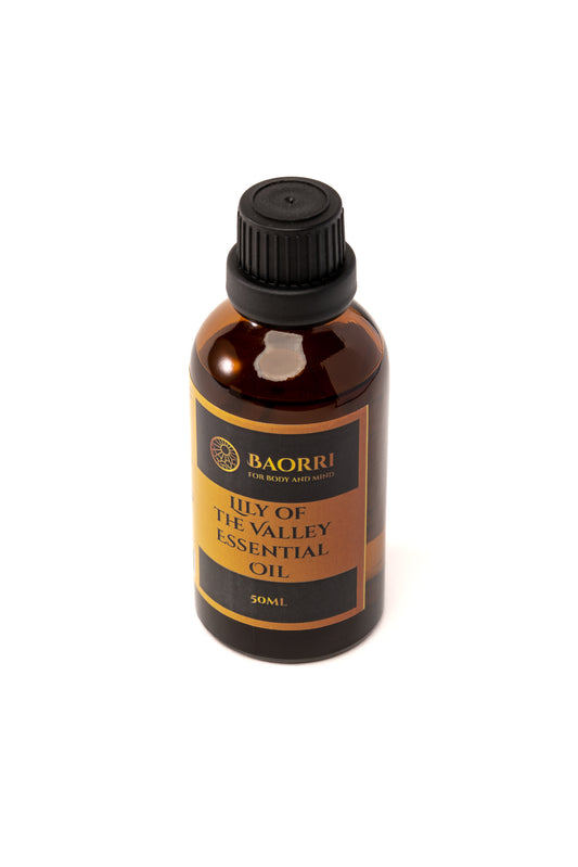 Lily of the Valley Essential oil on a white background 50 ml