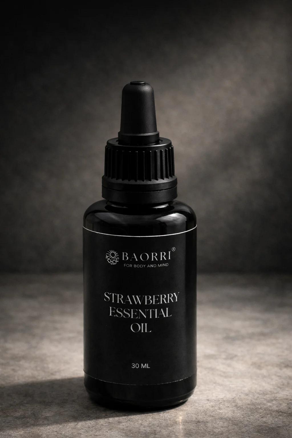 Baorri strawberry essential oil, pure natural vitamin C face oil for anti-ageing, hydration and radiant skin