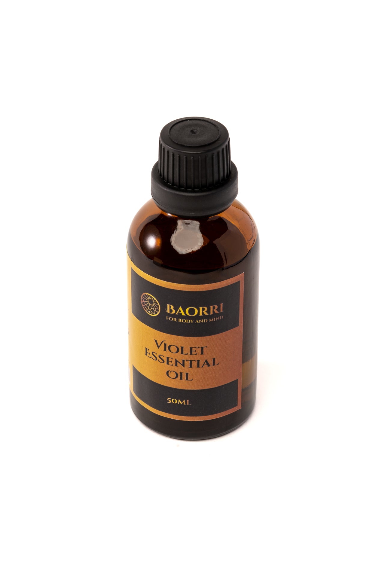 Violet Essential oil on a white background