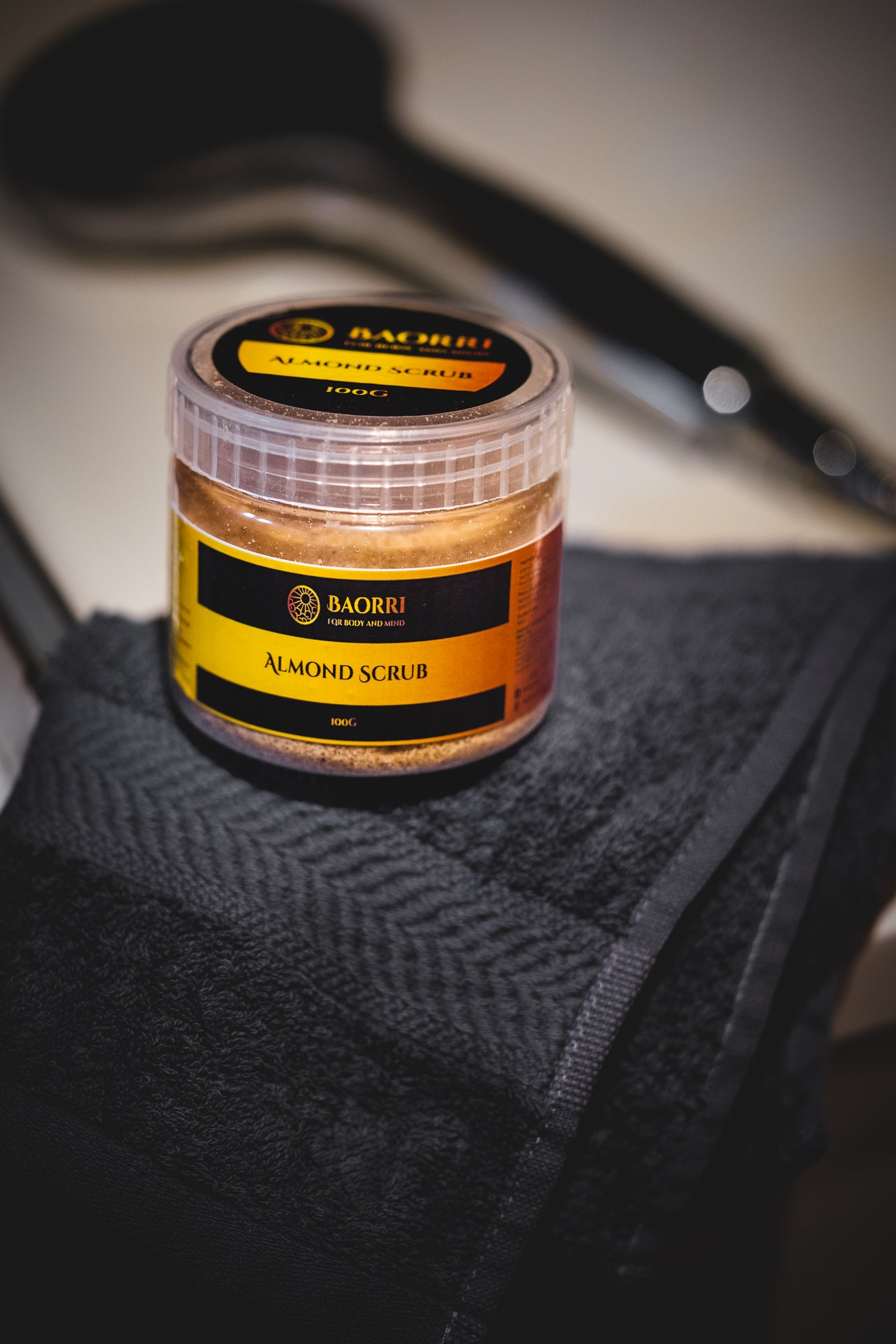 100% natural organic almond body and face scrub - gentle exfoliating scrub with no added fragrance or colour.