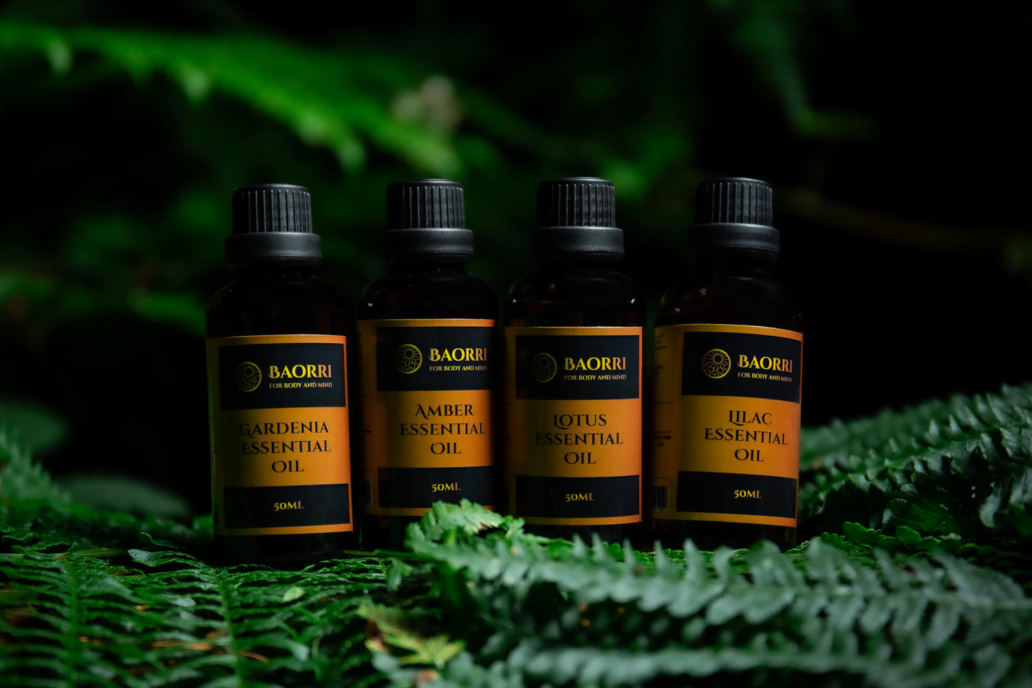 Pure quality essential oils from Baorri For Body and Mind. 50mll
