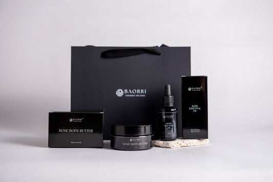 Valentine's Gift Set | Rose Essence Oil &amp; Rose Body Butter