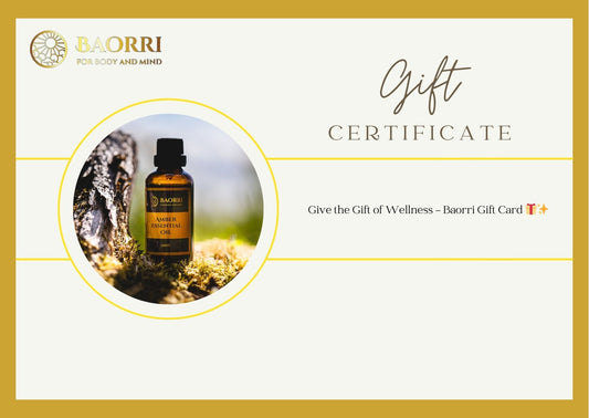 Give the Gift of Wellness – Baorri Gift Card 🎁✨